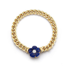 Custom Lapis and Diamond Necklace