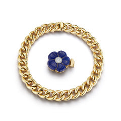 Custom Lapis and Diamond Necklace