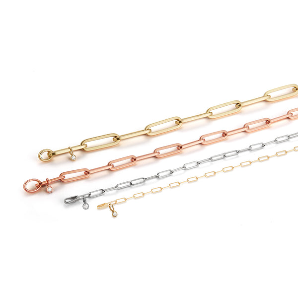 Les Classiques Handmade Hollow Link Gold Bracelet