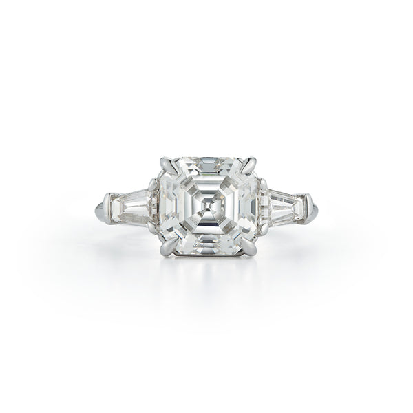 Asscher Cut Diamond Engagement Ring