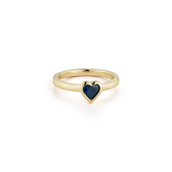 Les Classiques Sapphire Heart Pinky Ring