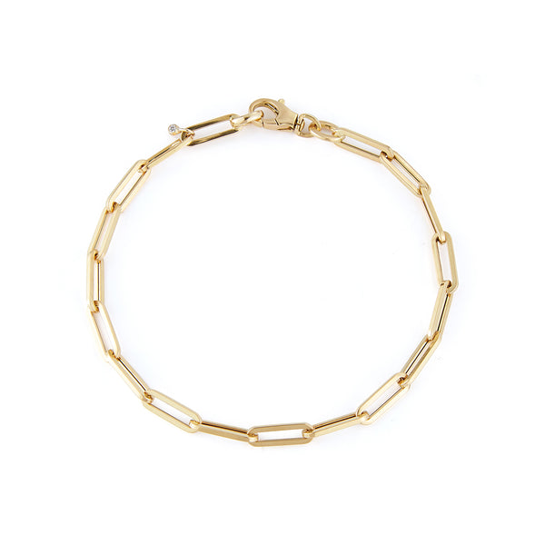 Les Classiques Handmade Hollow Link Gold Bracelet