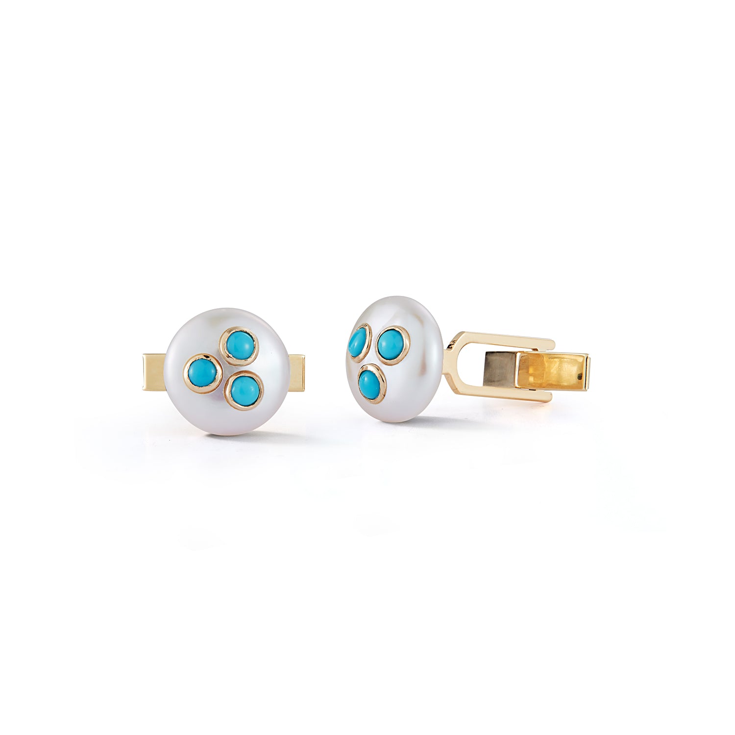 Les Perles Turquoise Cuff Links