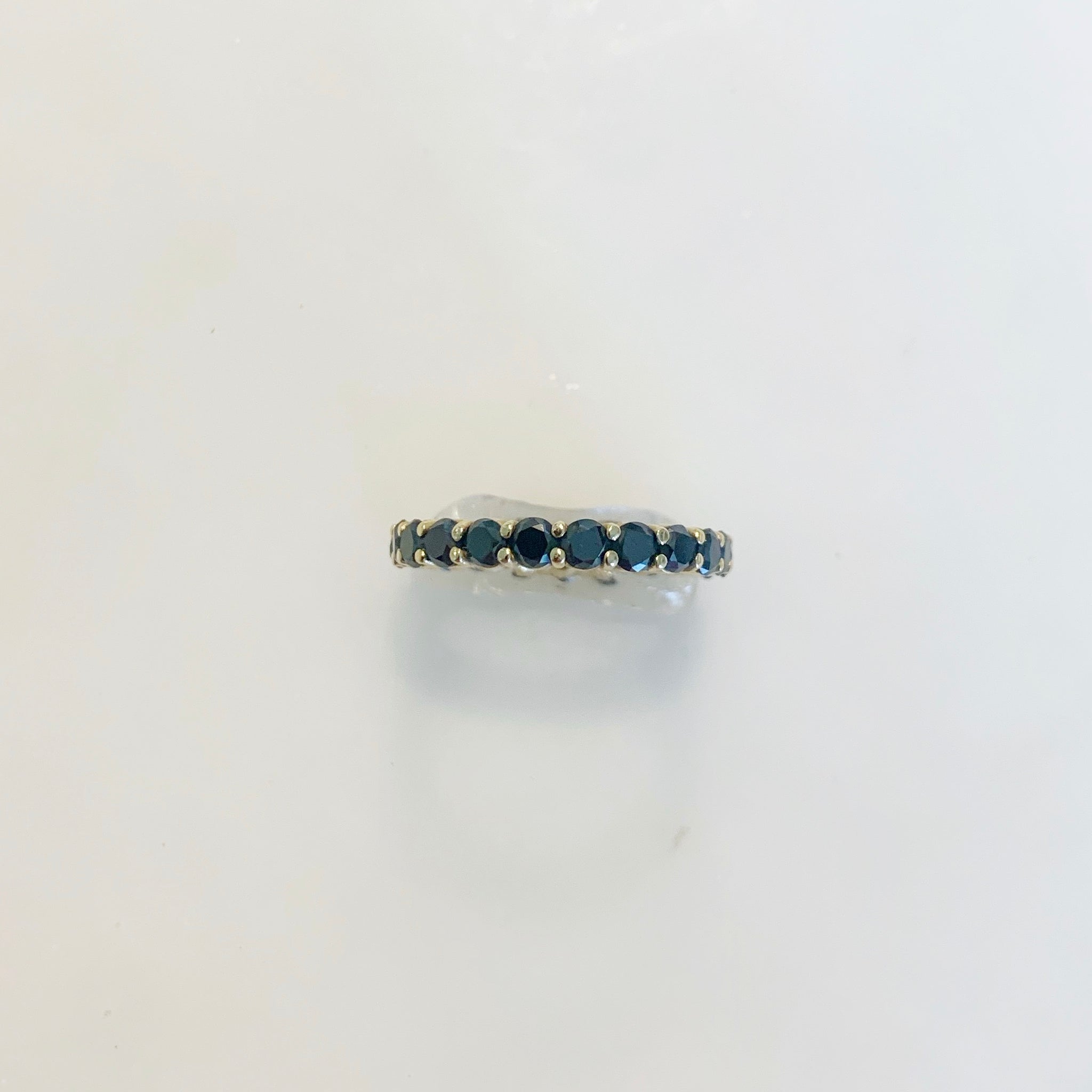 Les Classiques Shared Prong Black Diamond Eternity Ring