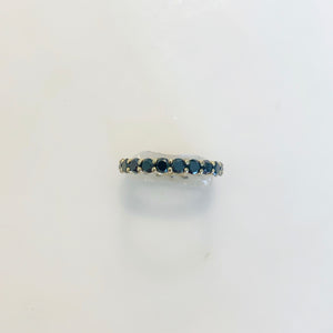 Les Classiques Shared Prong Black Diamond Eternity Ring